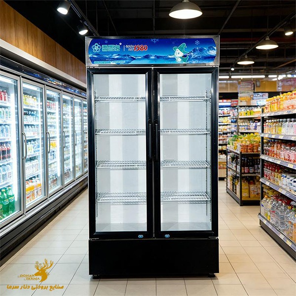 یخچال ایستاده فروشگاهی دو درب